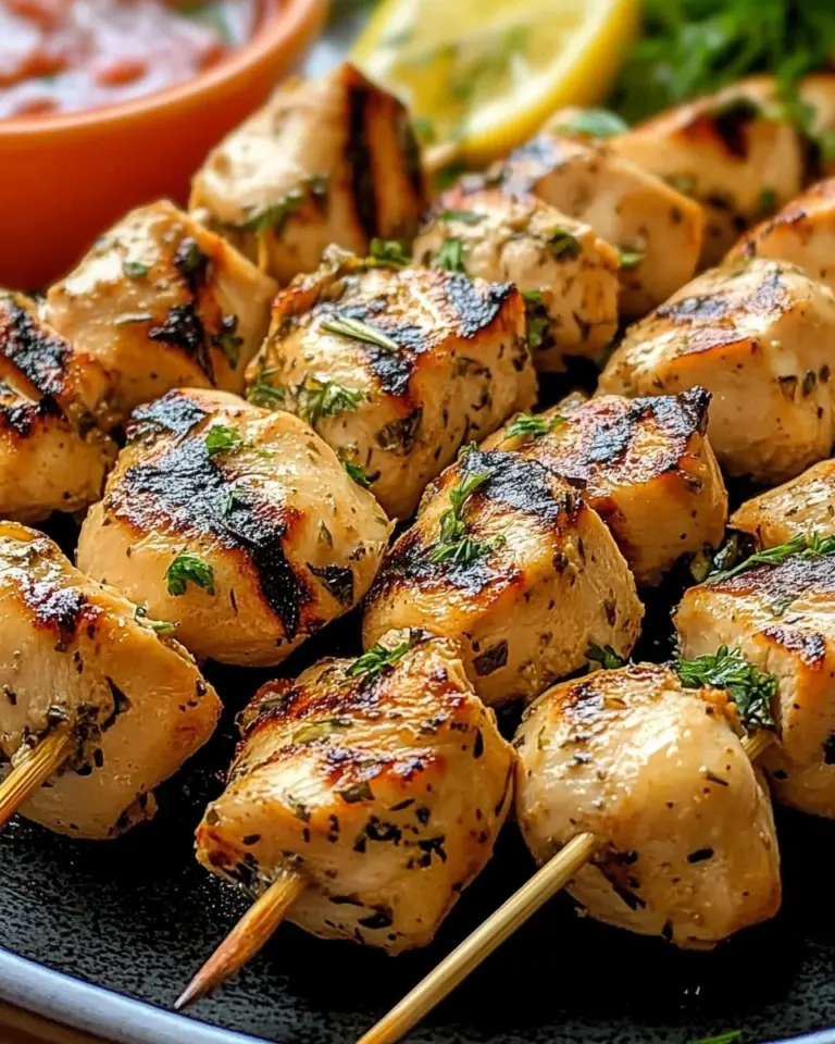 Authentic Greek Chicken Souvlaki