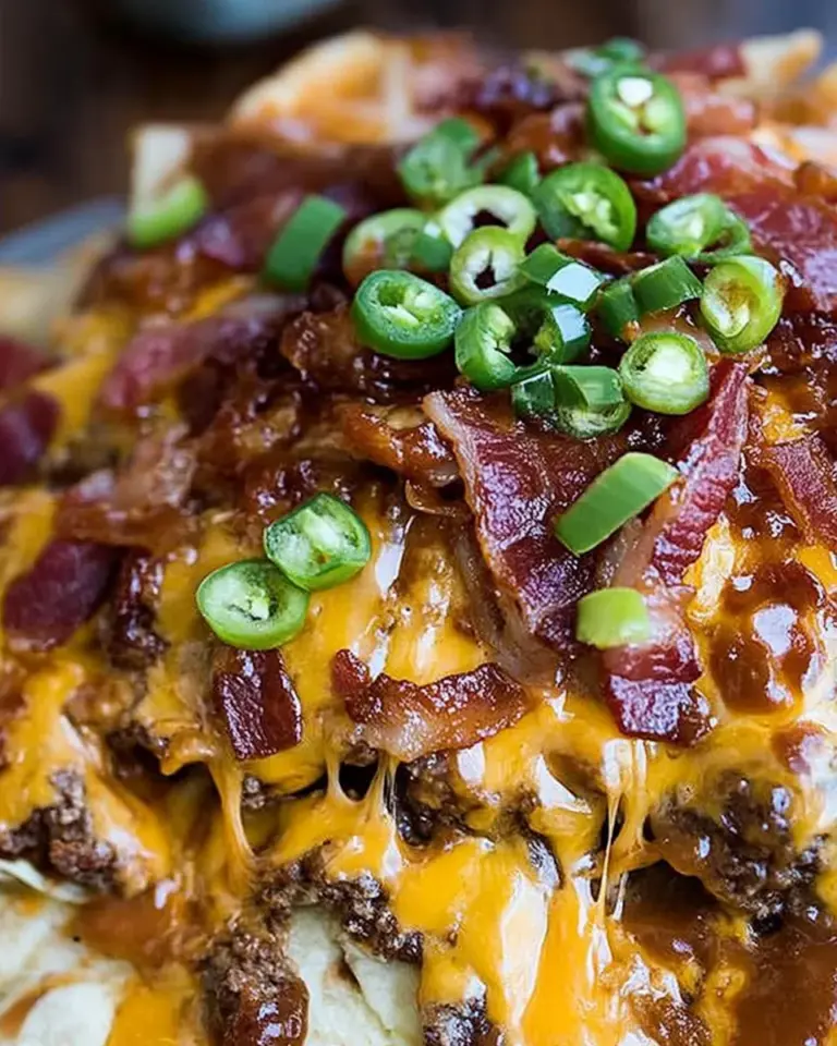 BBQ Bacon Cheeseburger Nachos