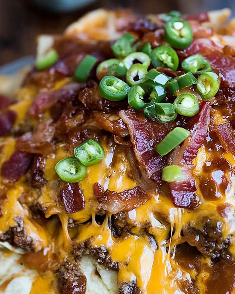BBQ Bacon Cheeseburger Nachos