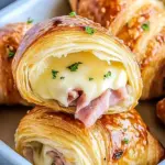 Baked Ham and Cheese Croissants