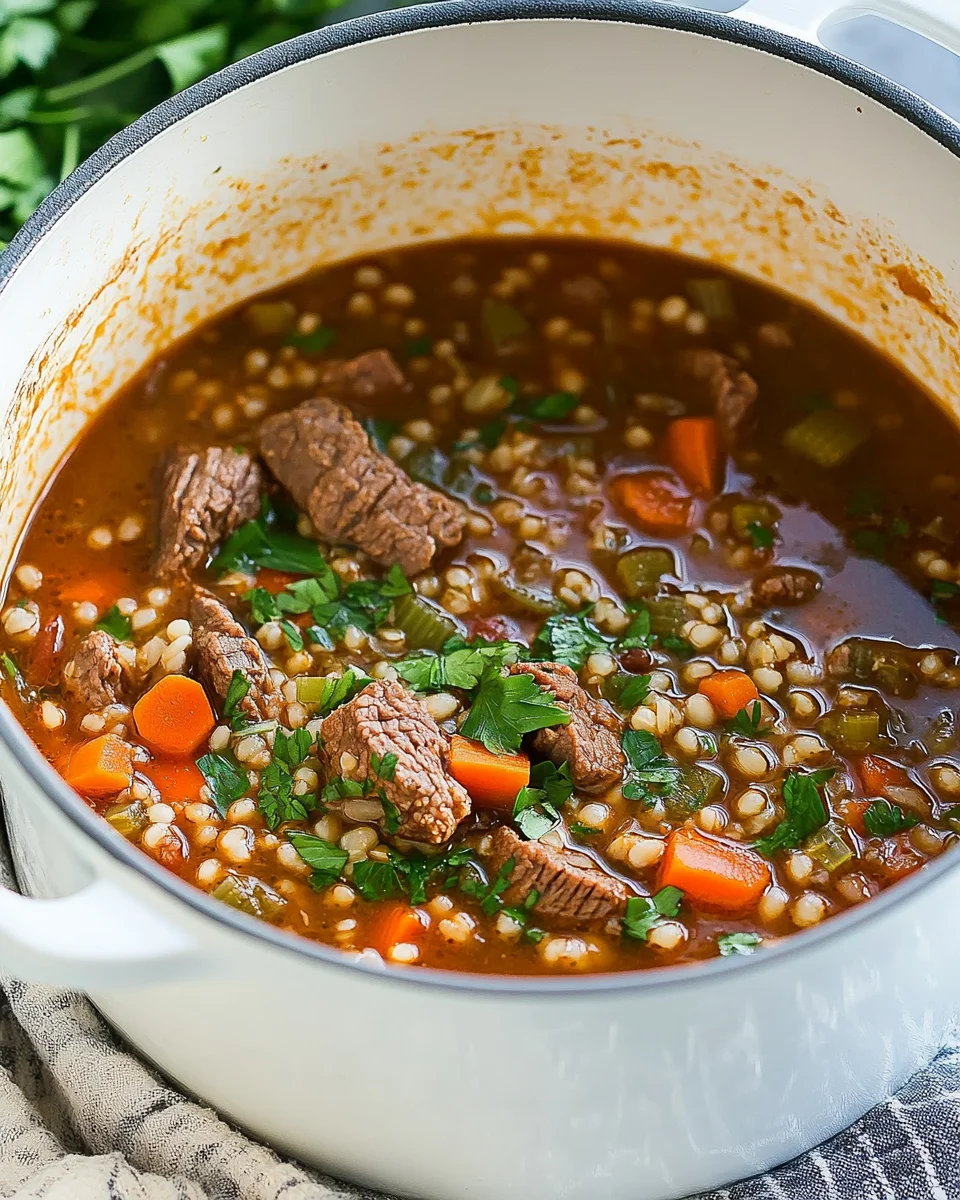 Beef Barley Soup Beef