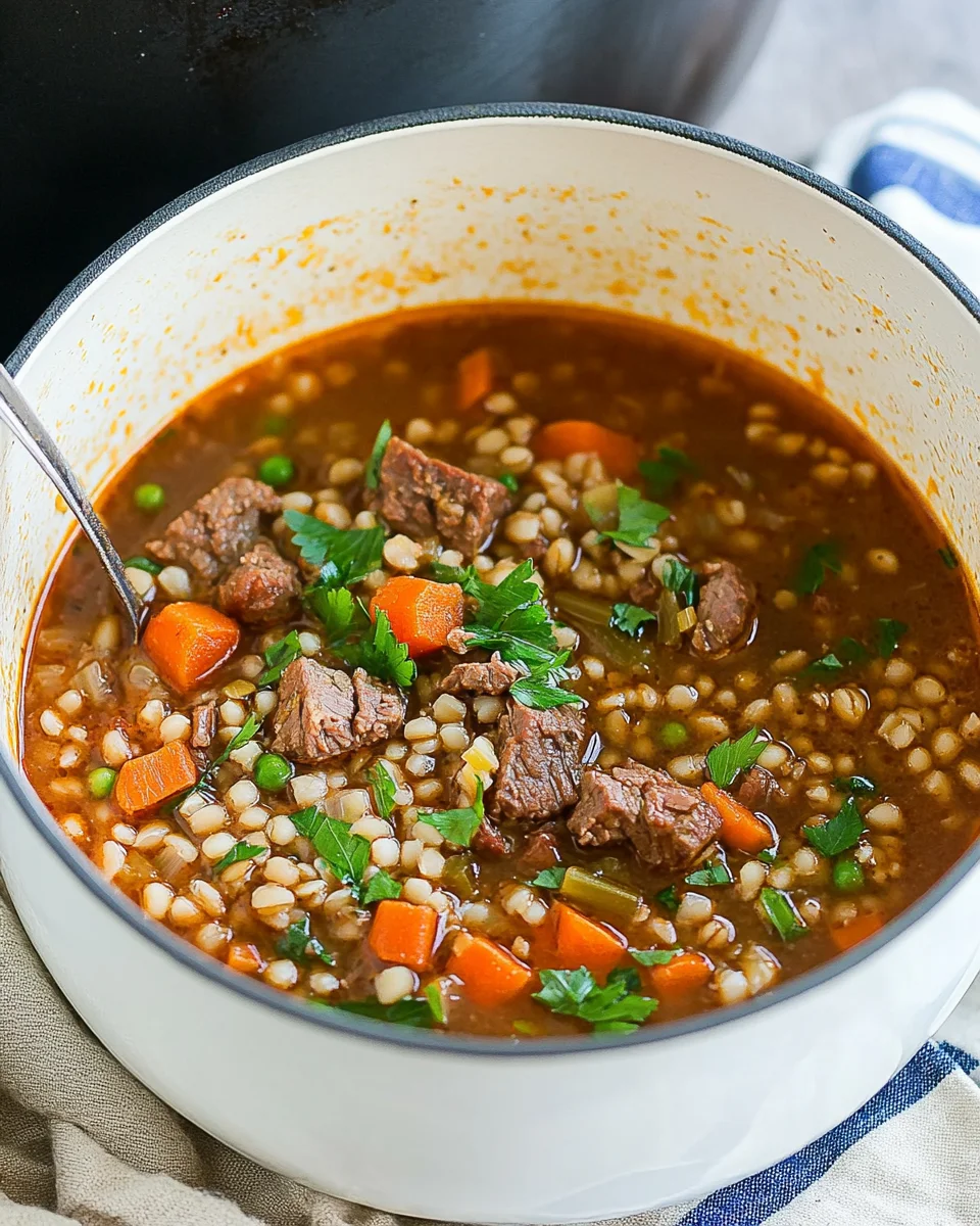 Beef Barley Soup Beef