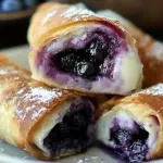 Blueberry Cream Cheese Egg Rolls