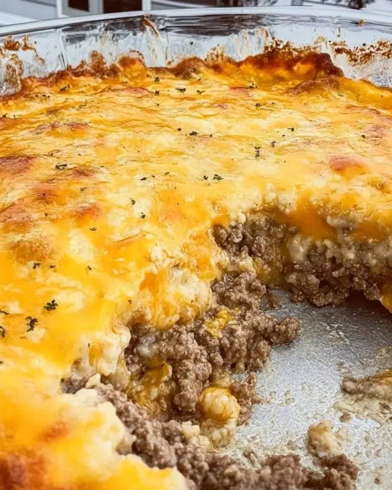 Cheddar Bay Ground Beef Cobbler