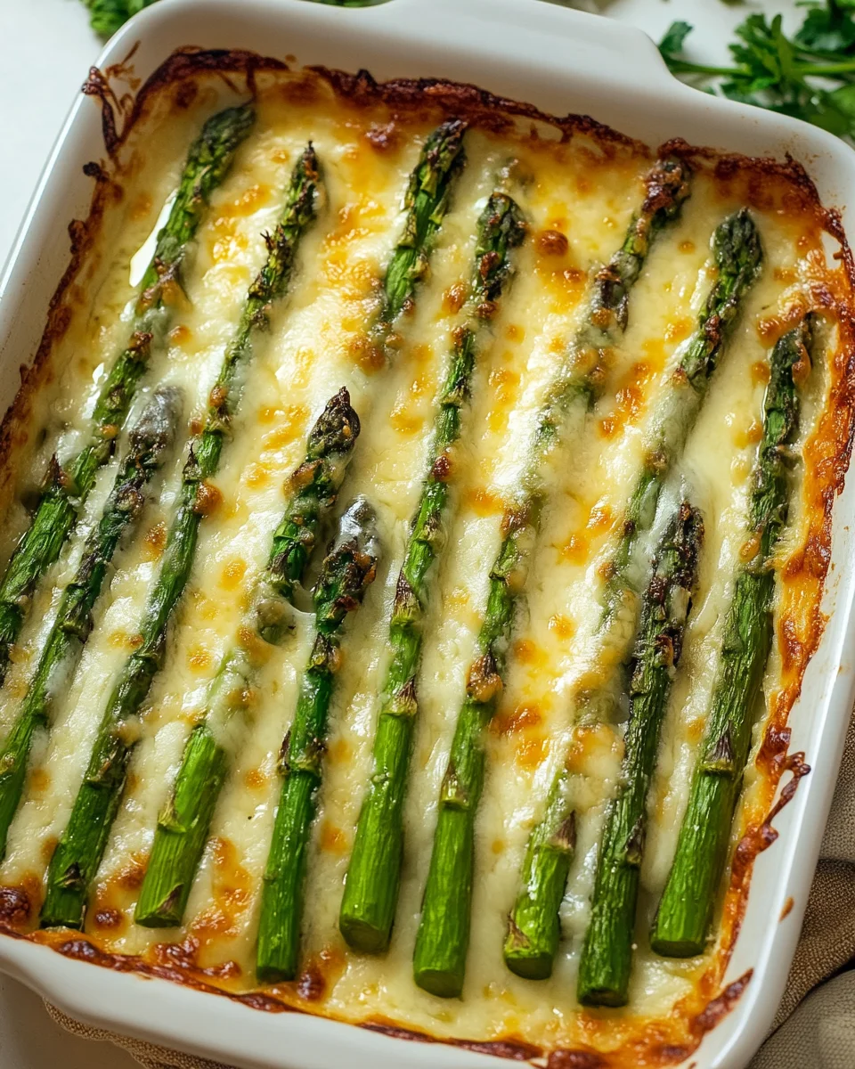 Cheesy Baked Asparagus