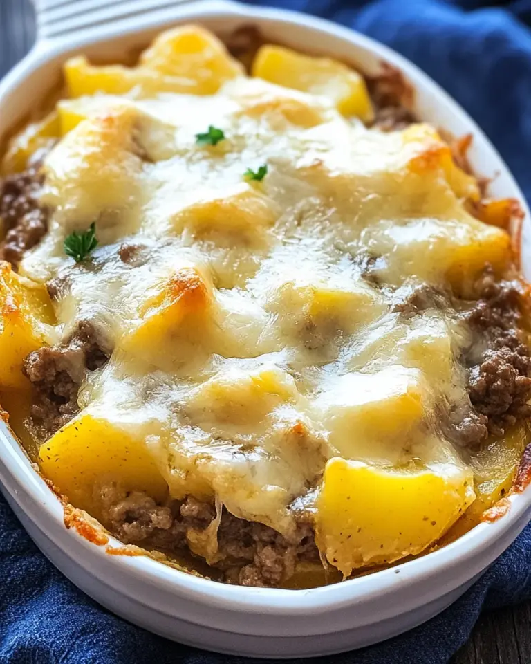 Cheesy Hamburger Potato Casserole