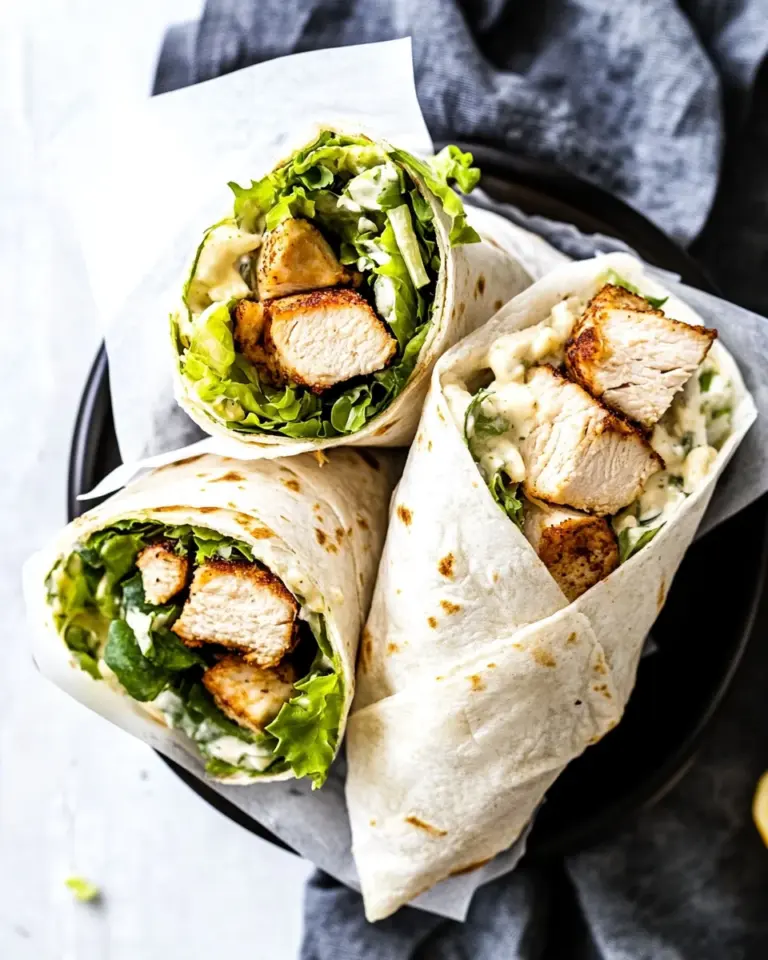 Chicken Caesar Wraps