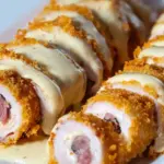 Chicken Cordon Bleu with Cheese Sauce