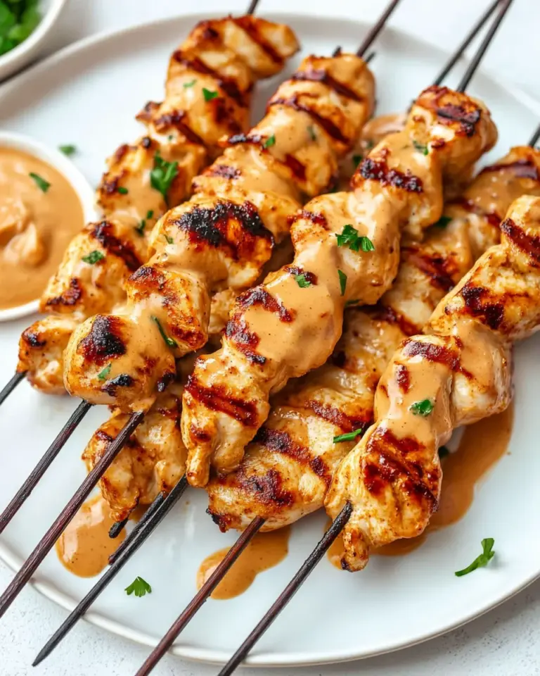 Chicken Satay with Peanut Sauce