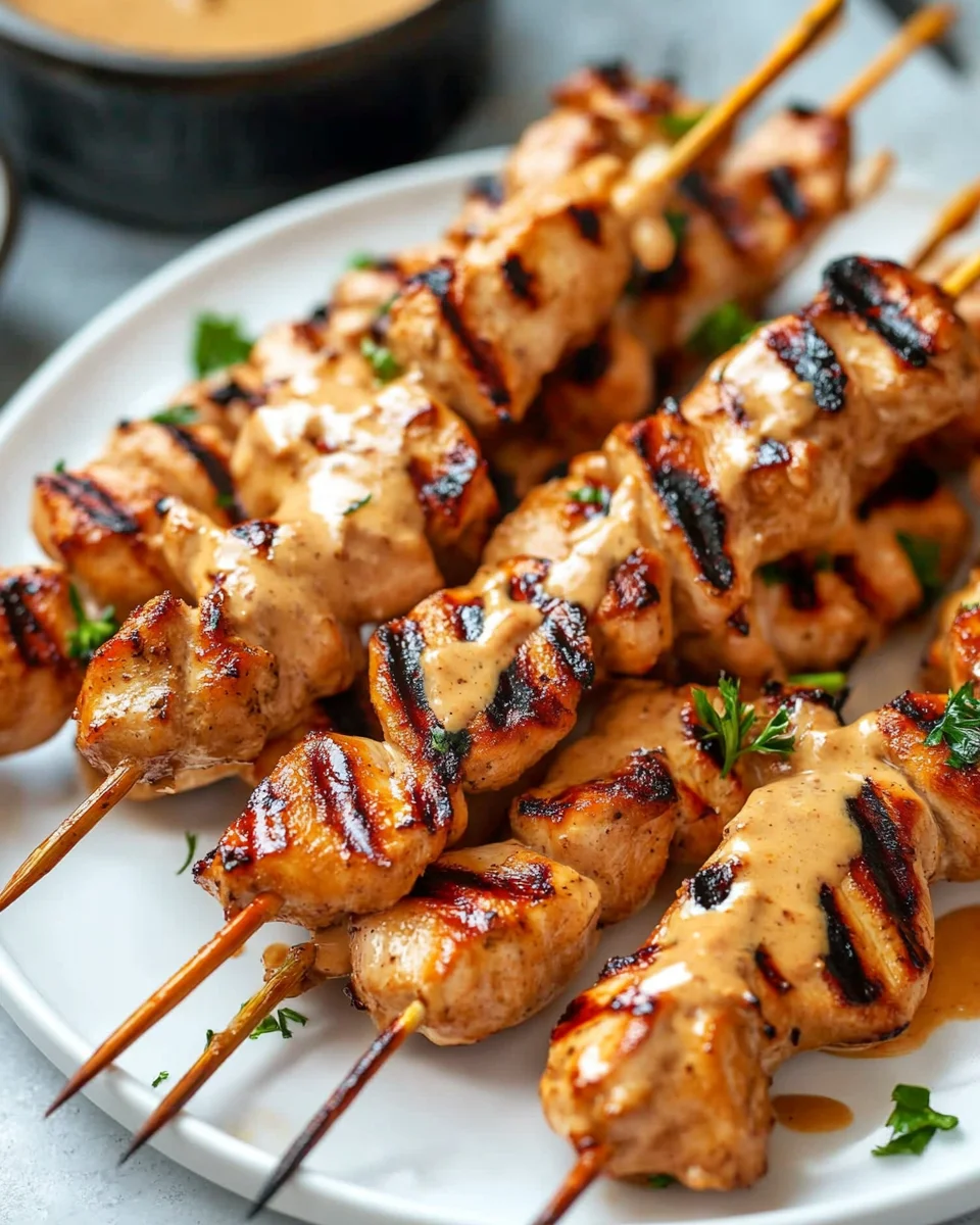 Chicken Satay with Peanut Sauce Chicken