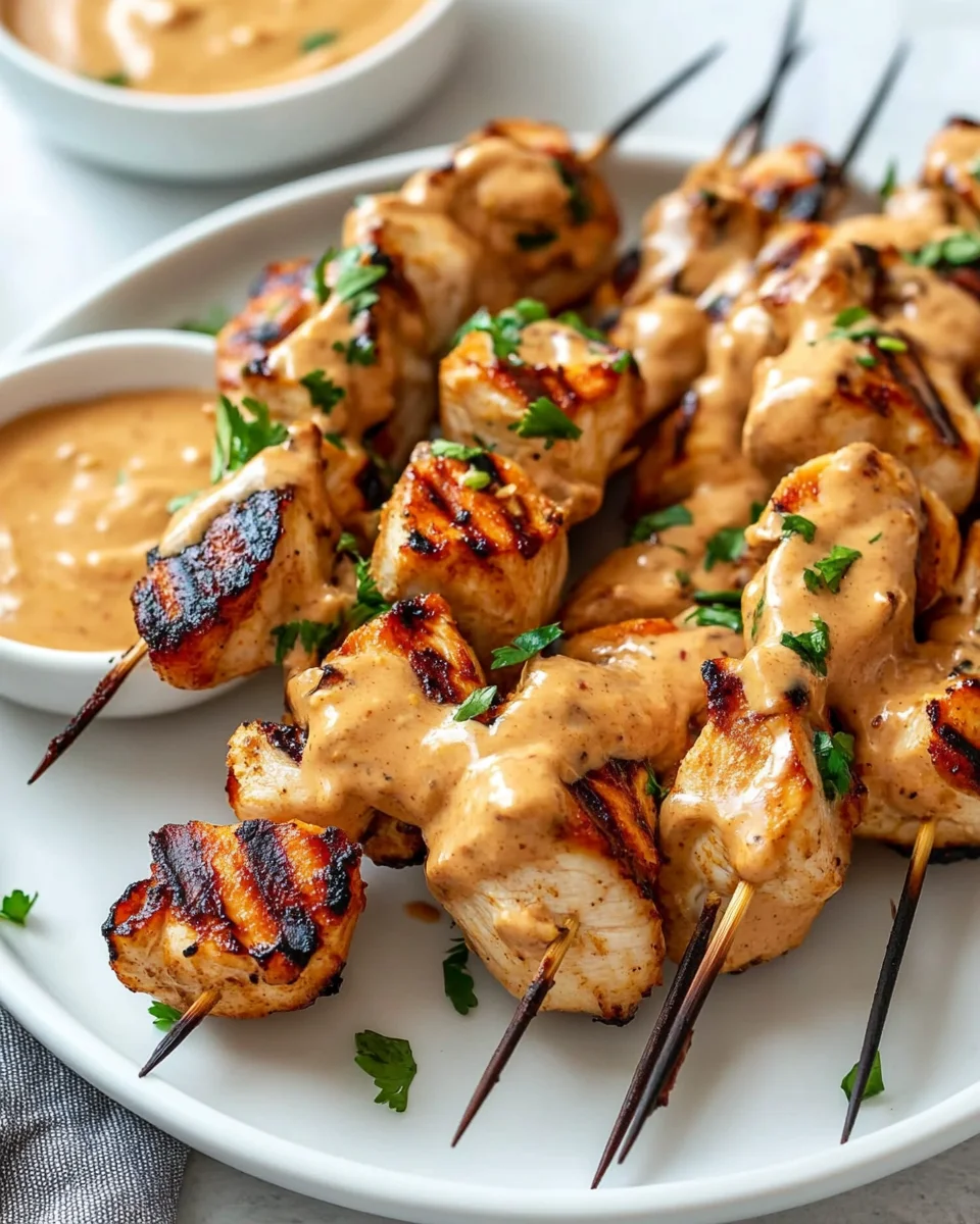 Chicken Satay with Peanut Sauce Chicken