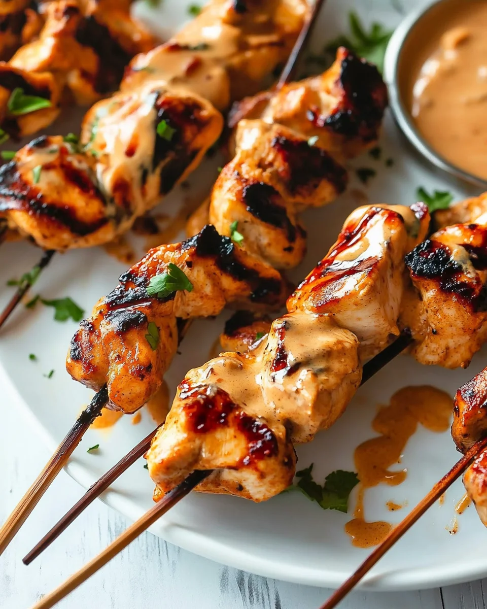 Chicken Satay with Peanut Sauce Chicken
