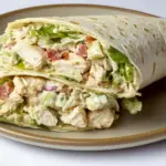 Chopped Chicken Caesar Salad Wrap