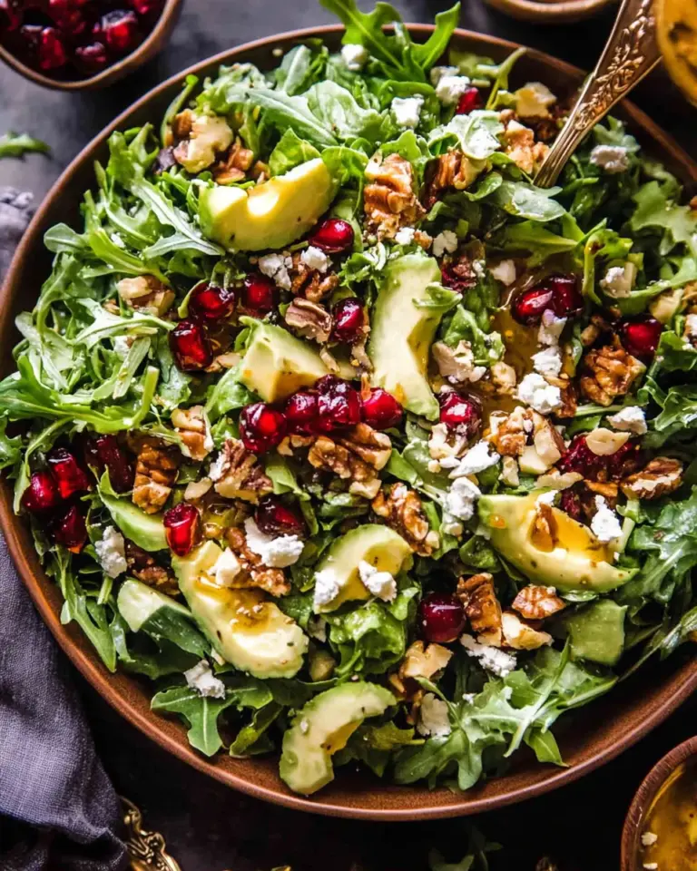 Christmas Salad with Honey Mustard Dressing