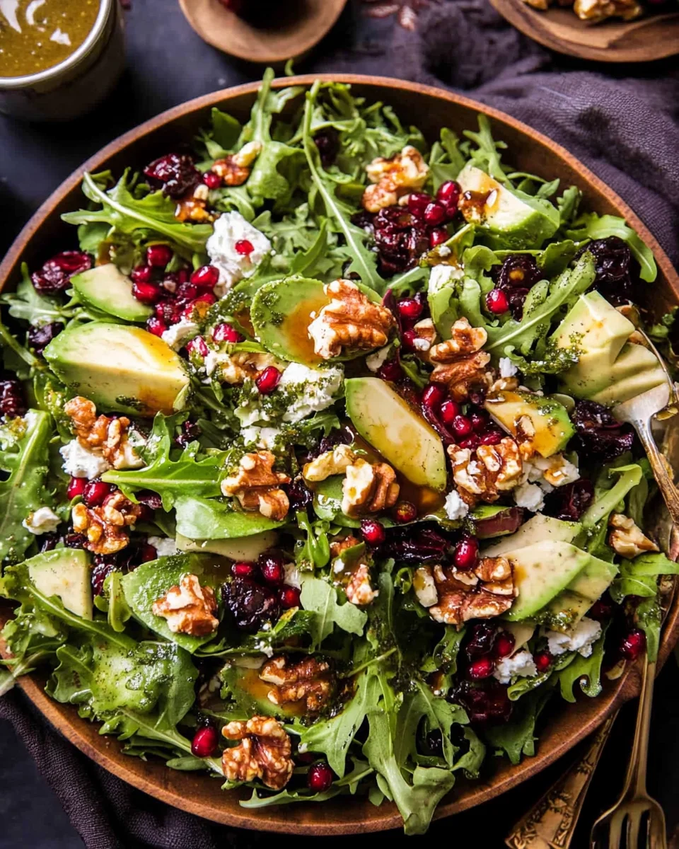 Christmas Salad with Honey Mustard Dressing Christmas