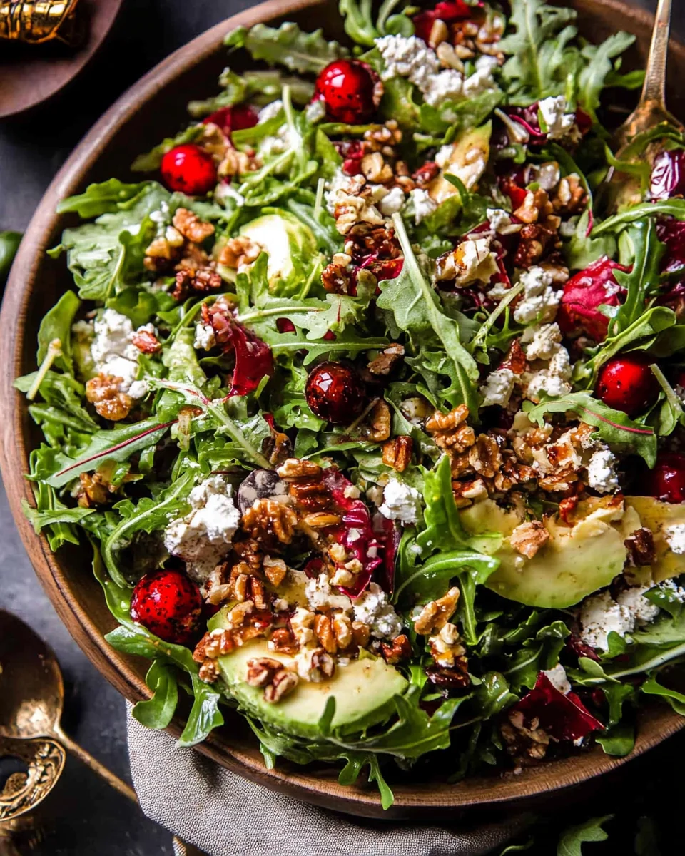 Christmas Salad with Honey Mustard Dressing Christmas