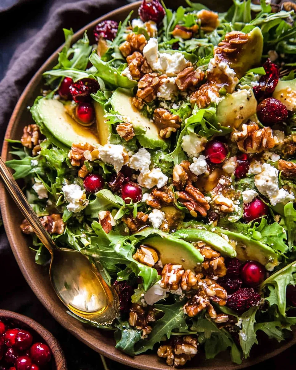 Christmas Salad with Honey Mustard Dressing Christmas
