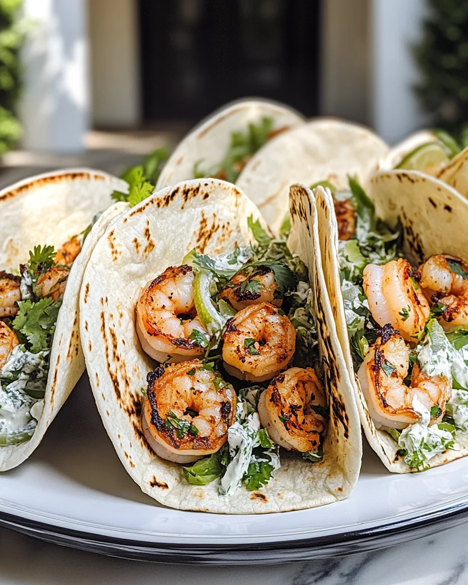 Cilantro Lime Shrimp Tacos