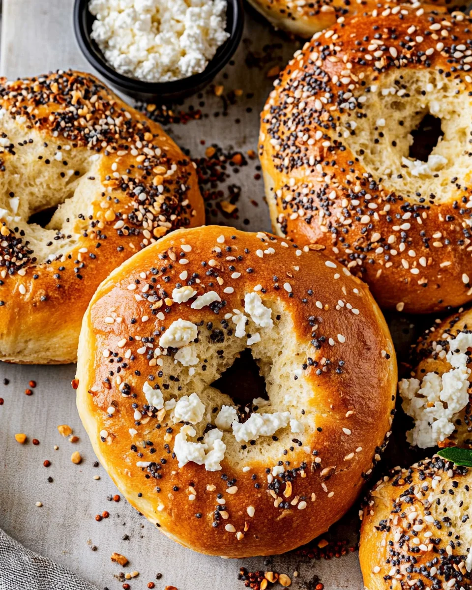 Cottage Cheese Protein Bagels