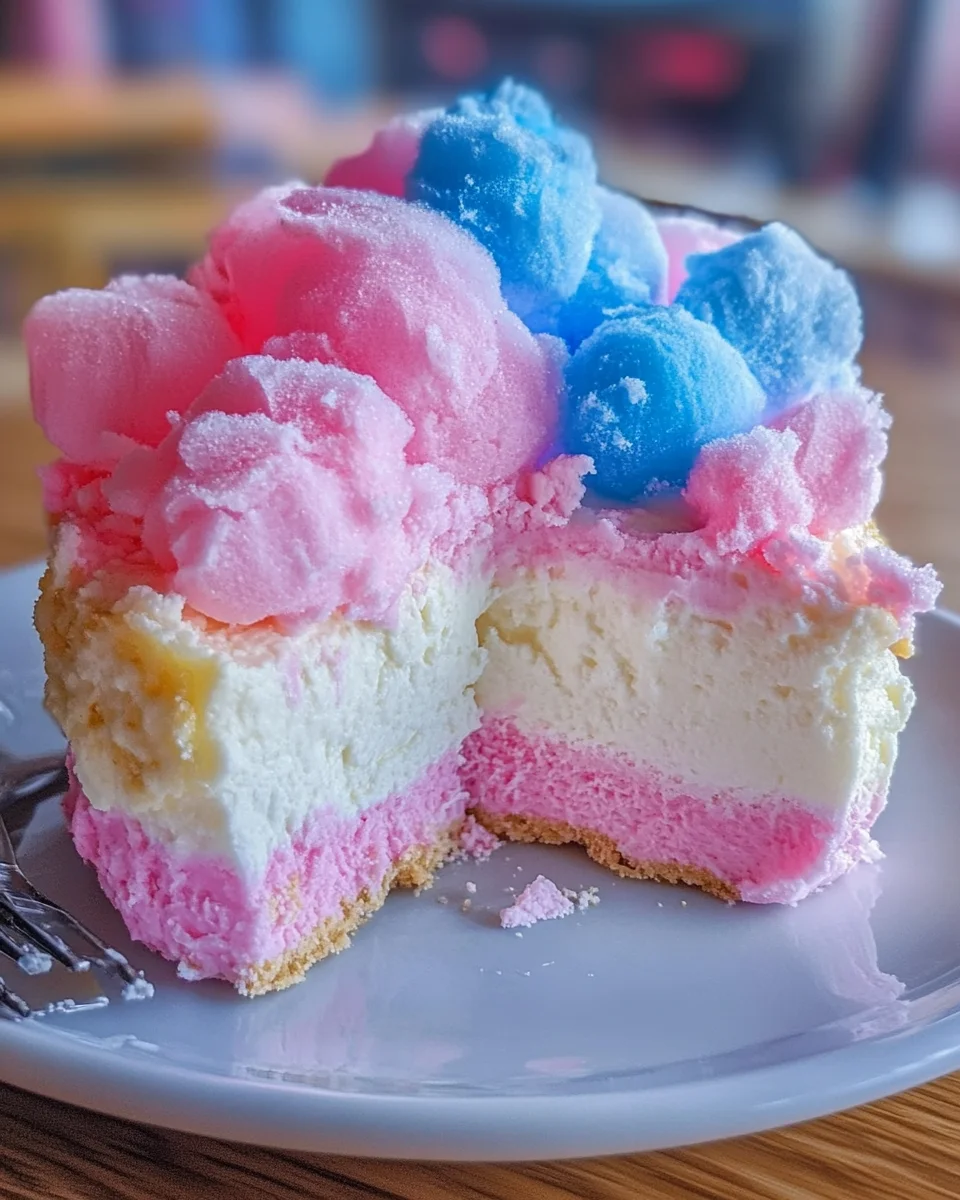 Cotton Candy Cheesecake