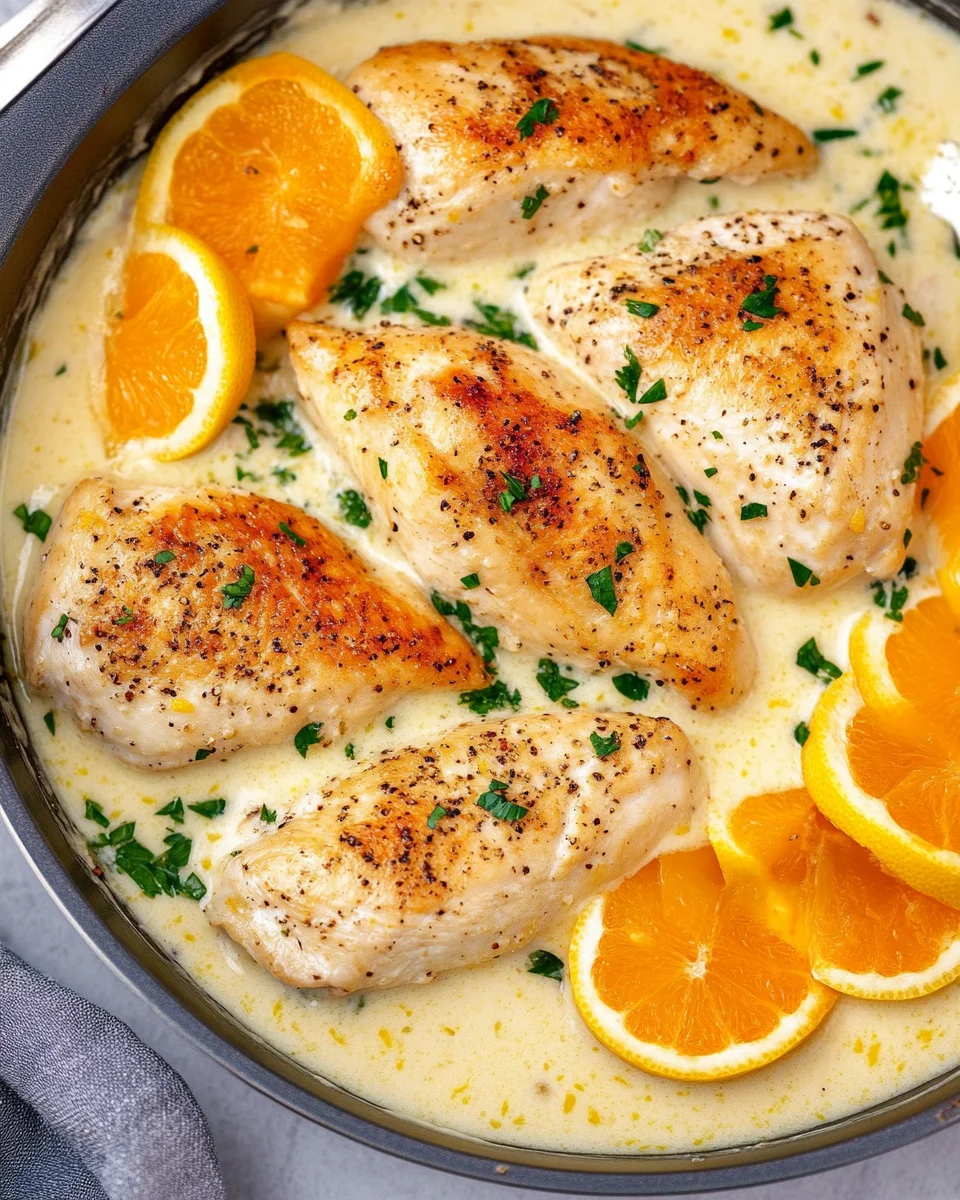 Creamy Lemon Pepper Skillet Chicken Creamy