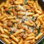 Creamy Sausage Rigatoni