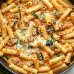 Creamy Sausage Rigatoni