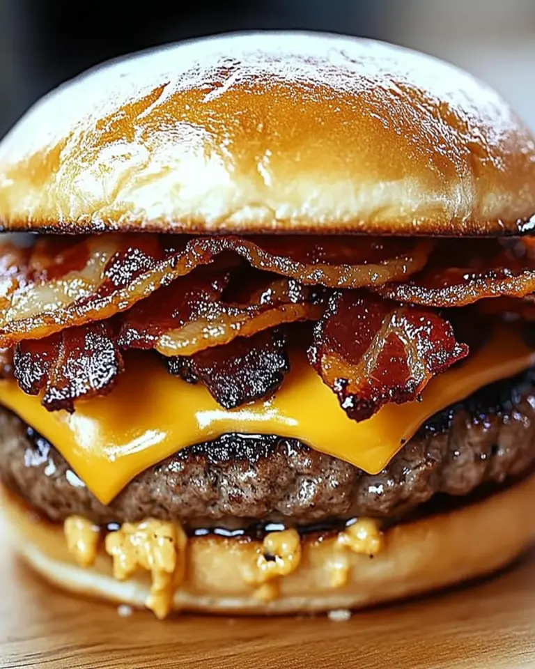 Crispy Bacon Burgers