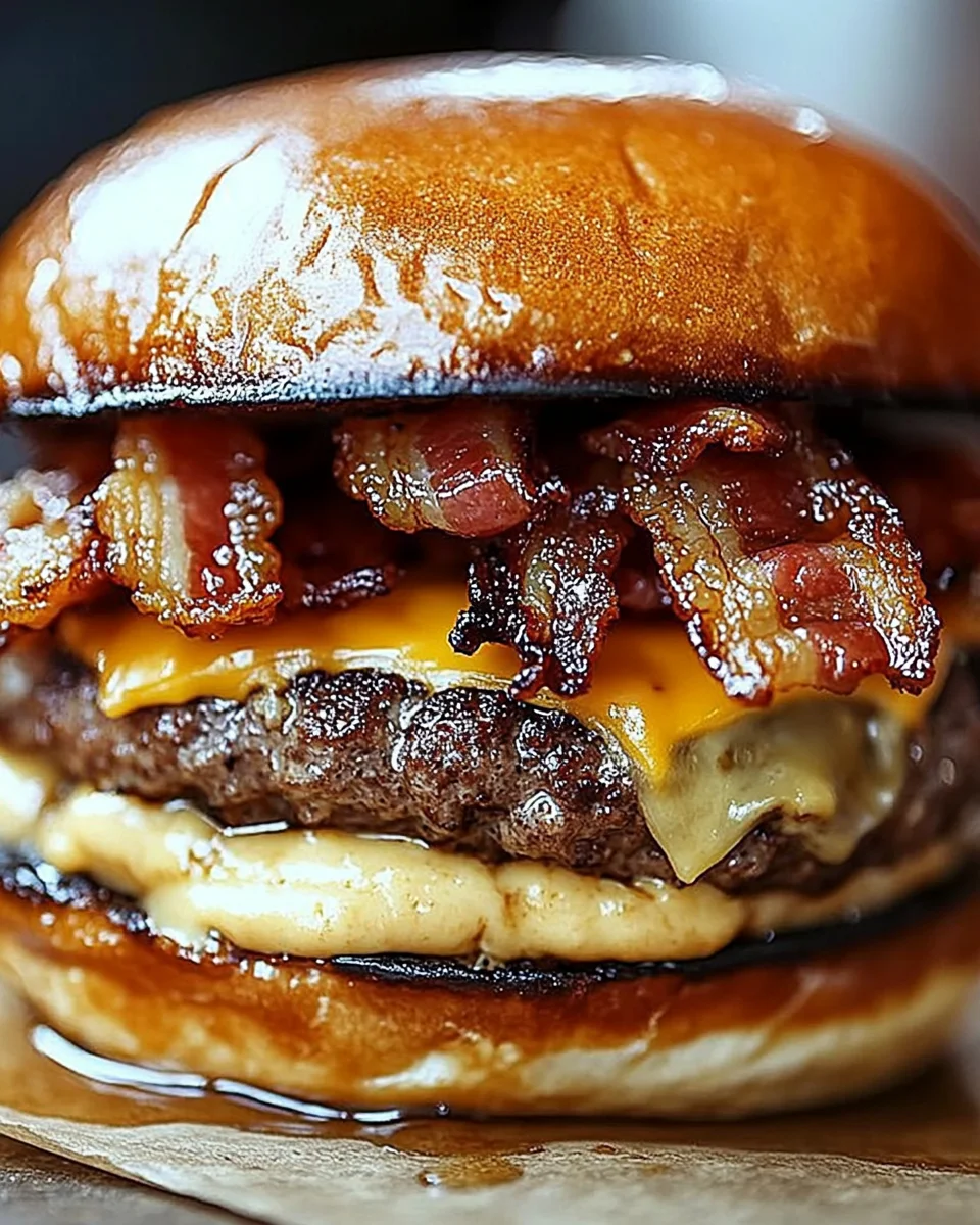 Crispy Bacon Burgers Crispy
