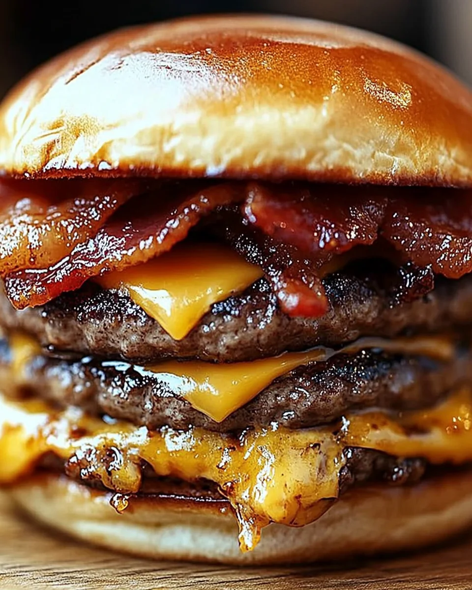 Crispy Bacon Burgers Crispy