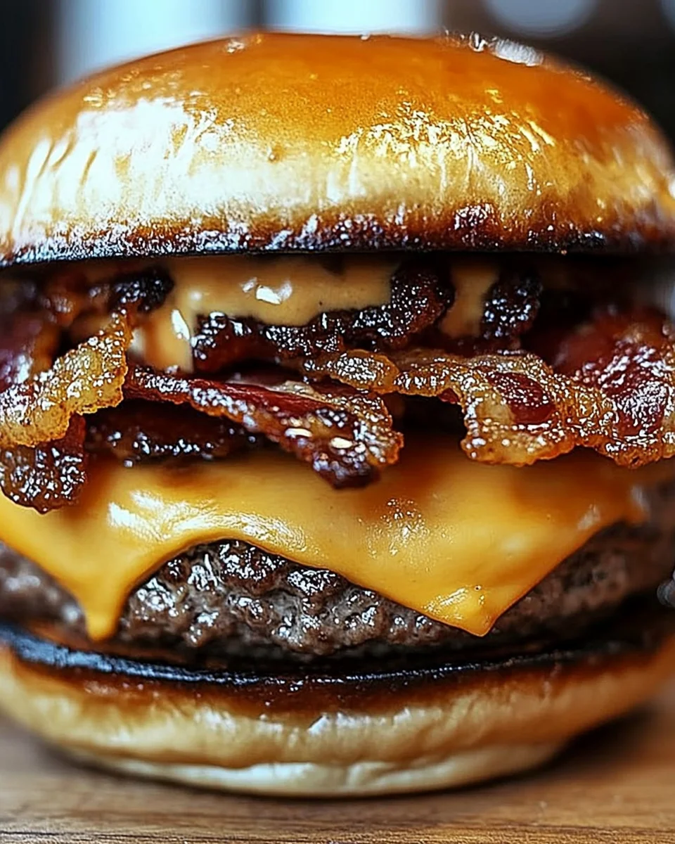 Crispy Bacon Burgers Crispy