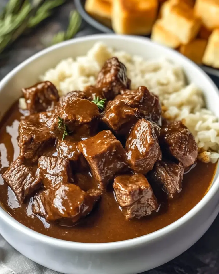 Crock Pot Beef Tips and Gravy
