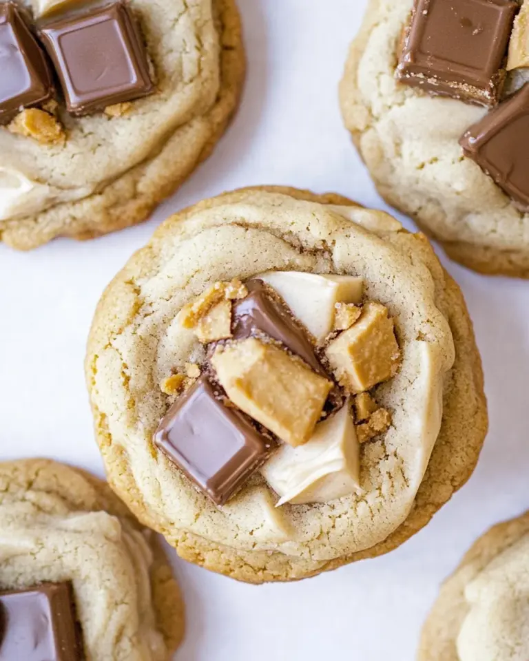 Crumbl Snickers Peanut Butter Cookies