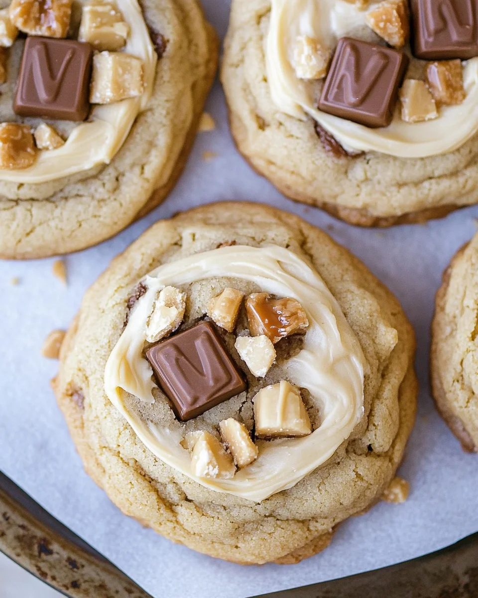 Crumbl Snickers Peanut Butter Cookies Crumbl