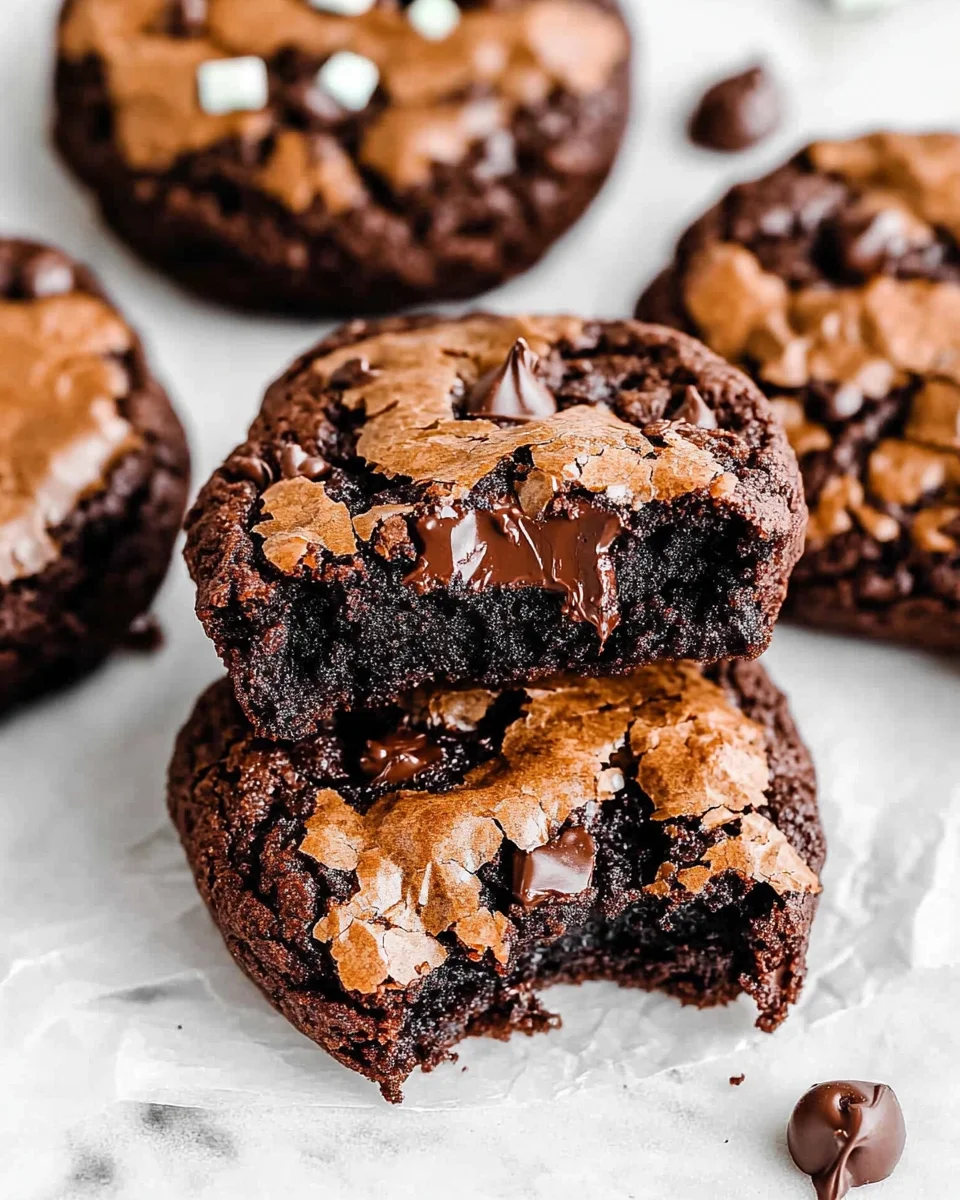 Fudgy Chewy Brookies (Browkies) Fudgy