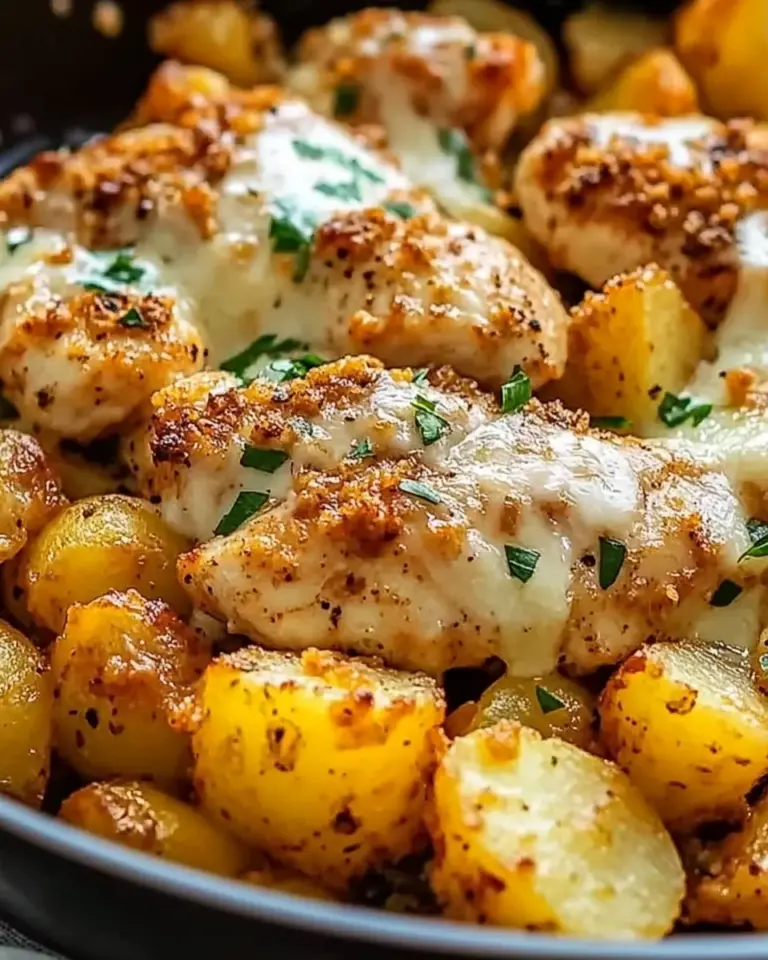 Garlic Parmesan Chicken and Potatoes (One-Pan Dinner)