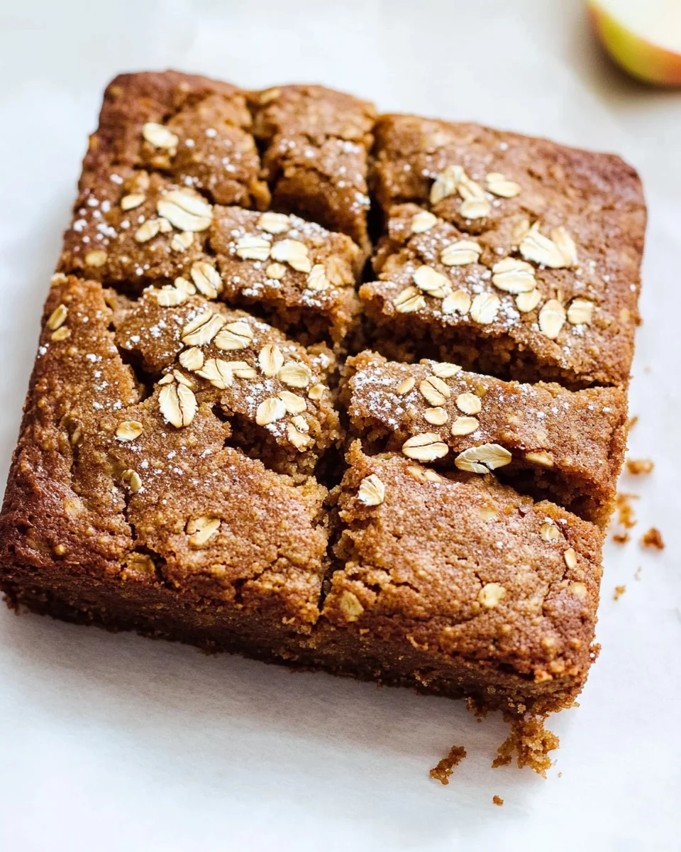Healthy Breakfast Oatmeal Apple Cake