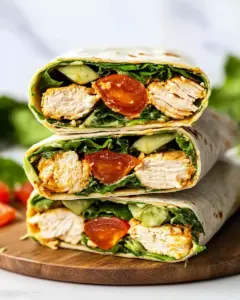 Healthy Chicken Avocado Wraps
