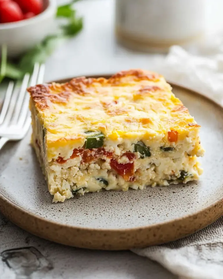 Healthy Cottage Cheese Egg Bake