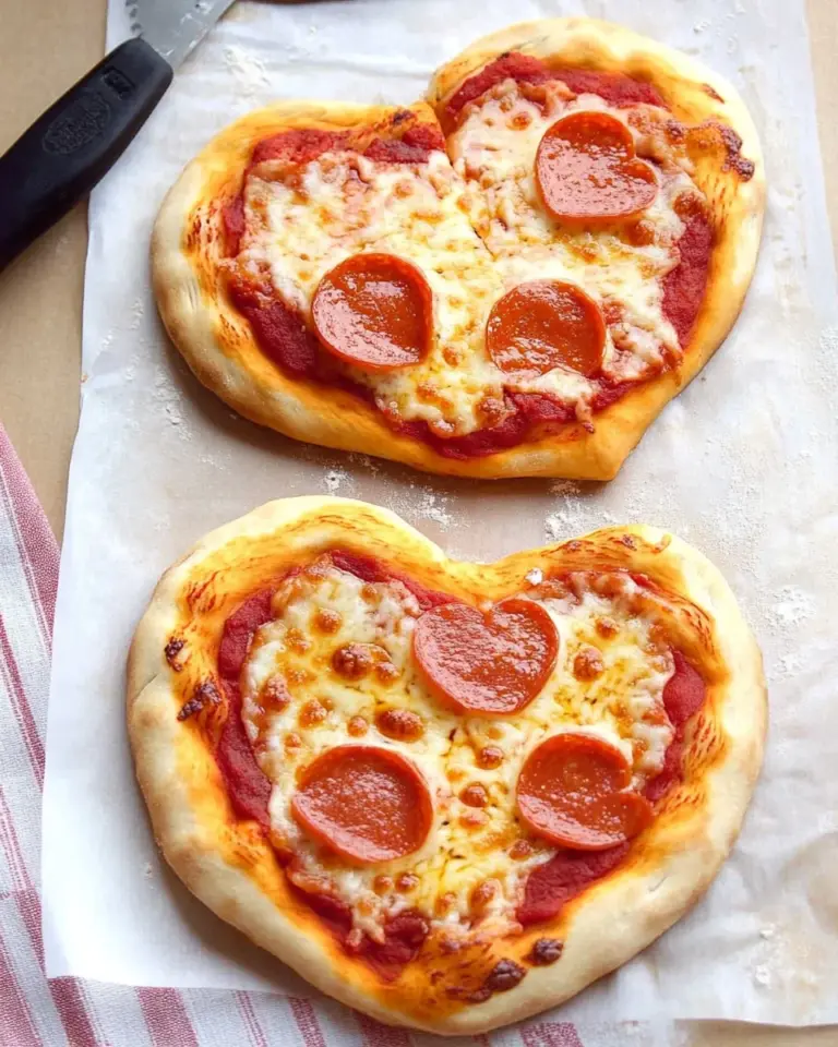 Heart-Shaped Pizza