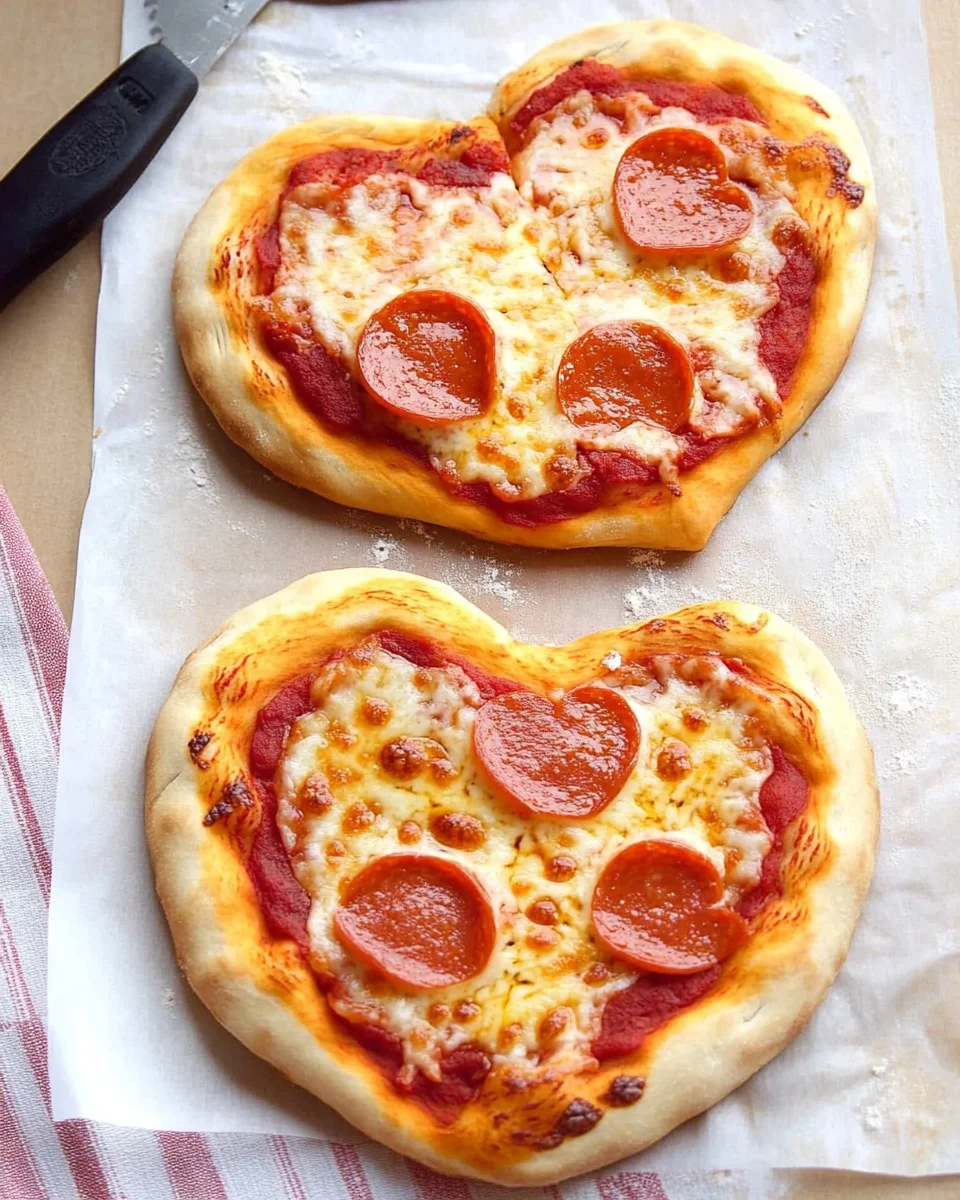 Heart-Shaped Pizza