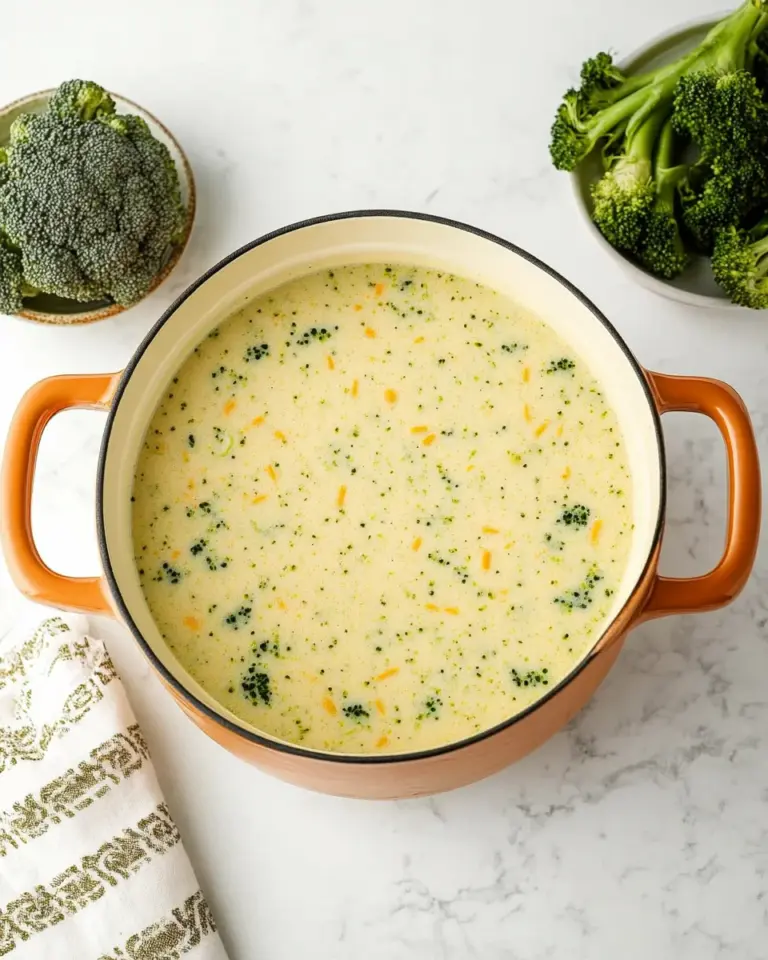 High Protein Broccoli Cheddar Soup