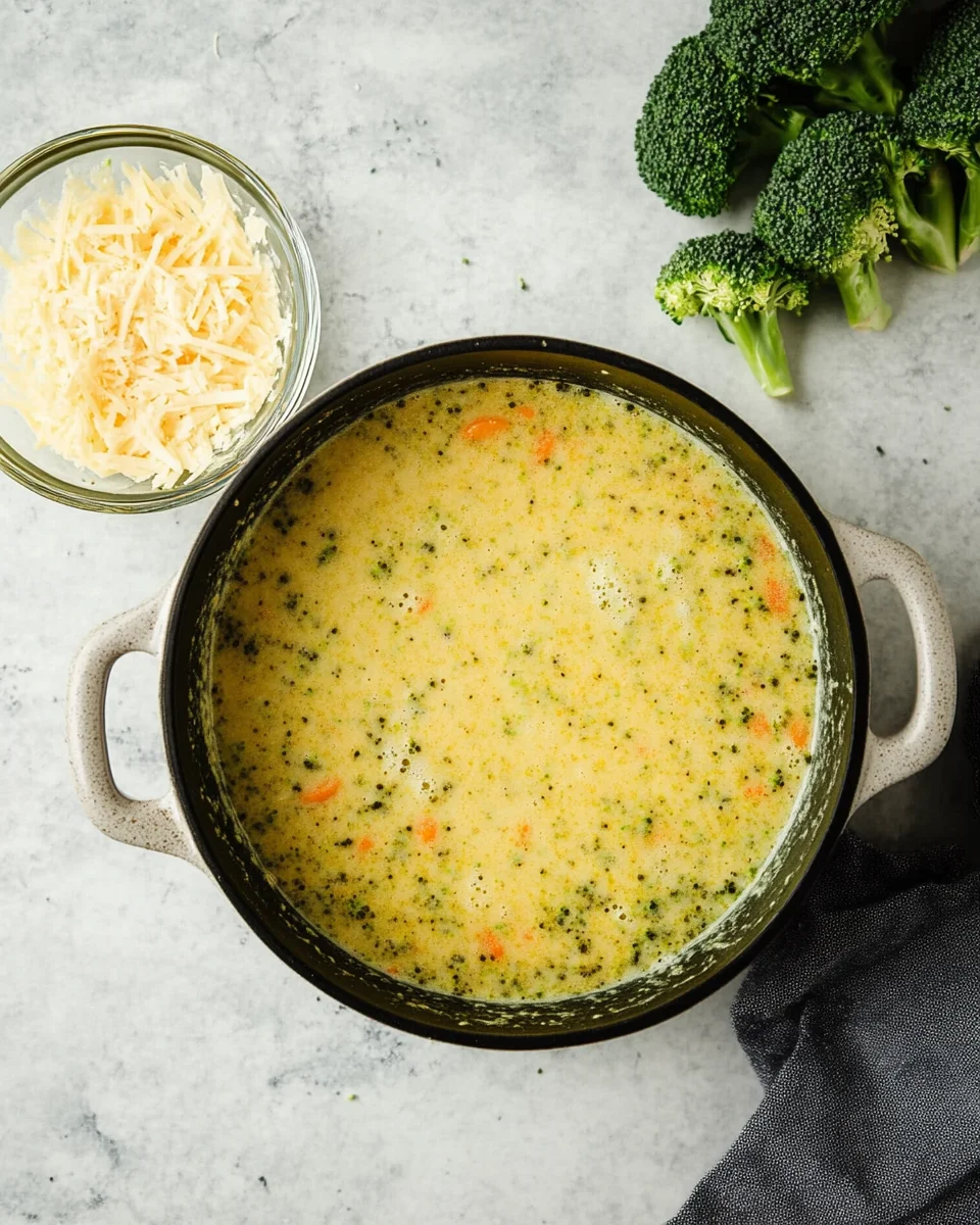 High Protein Broccoli Cheddar Soup High