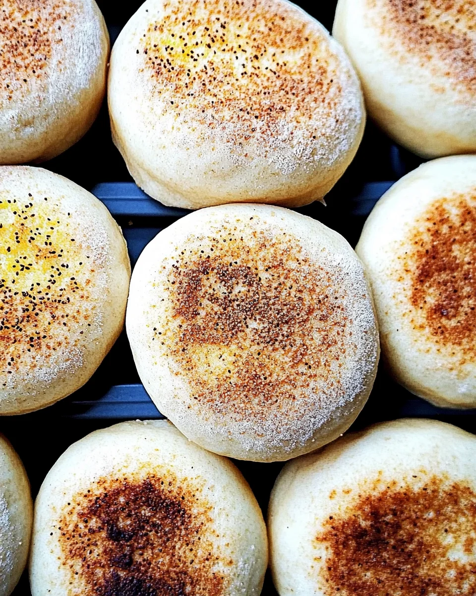 Homemade Sourdough English Muffins