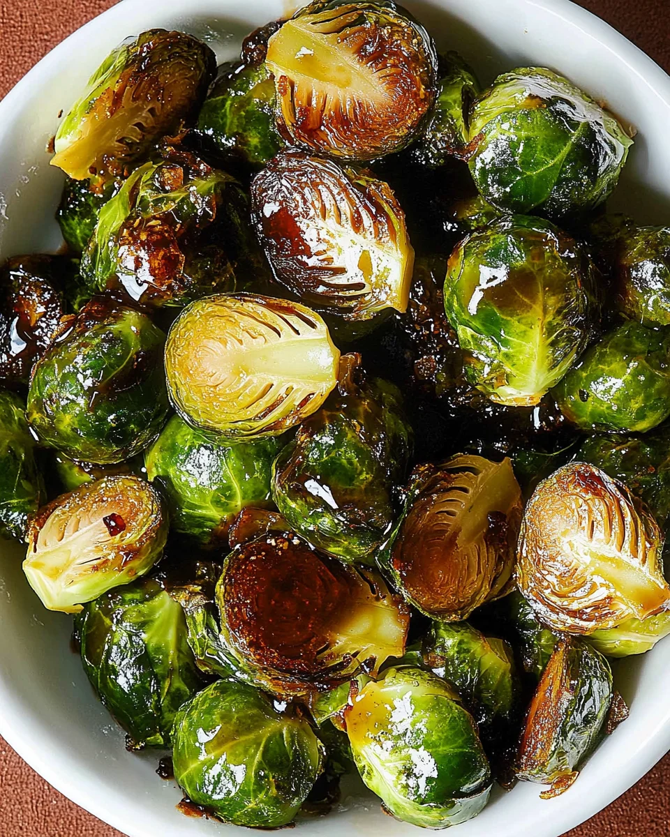 Honey Balsamic Brussels Sprouts