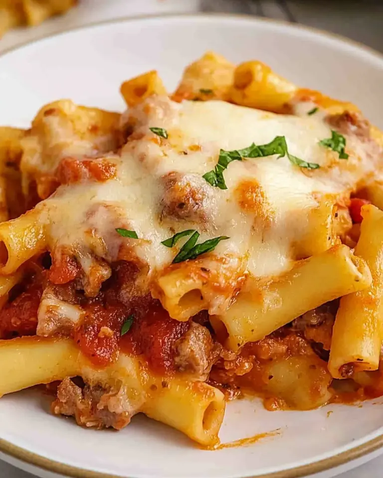 Italian Sausage Baked Ziti