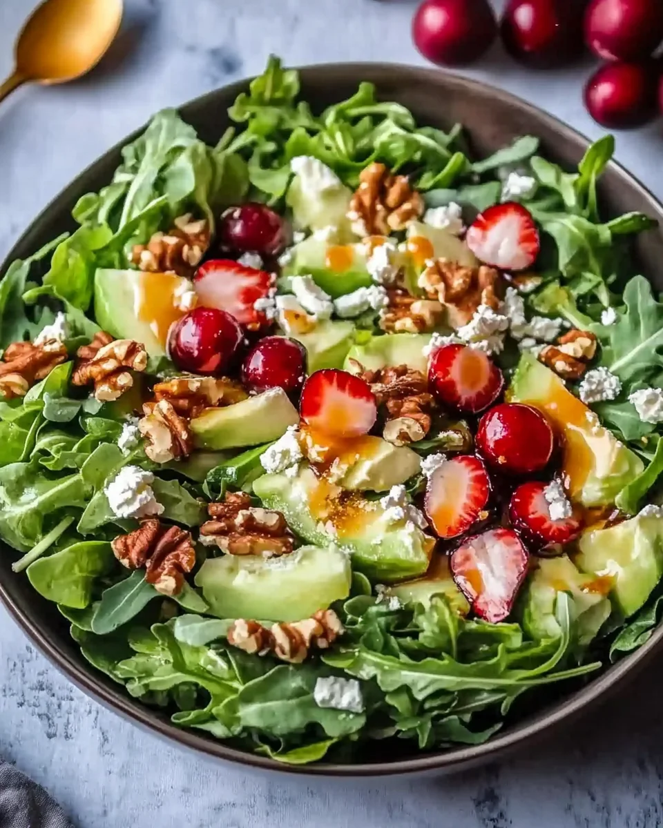 Juicy Christmas Salad with Honey Mustard Dressing Juicy