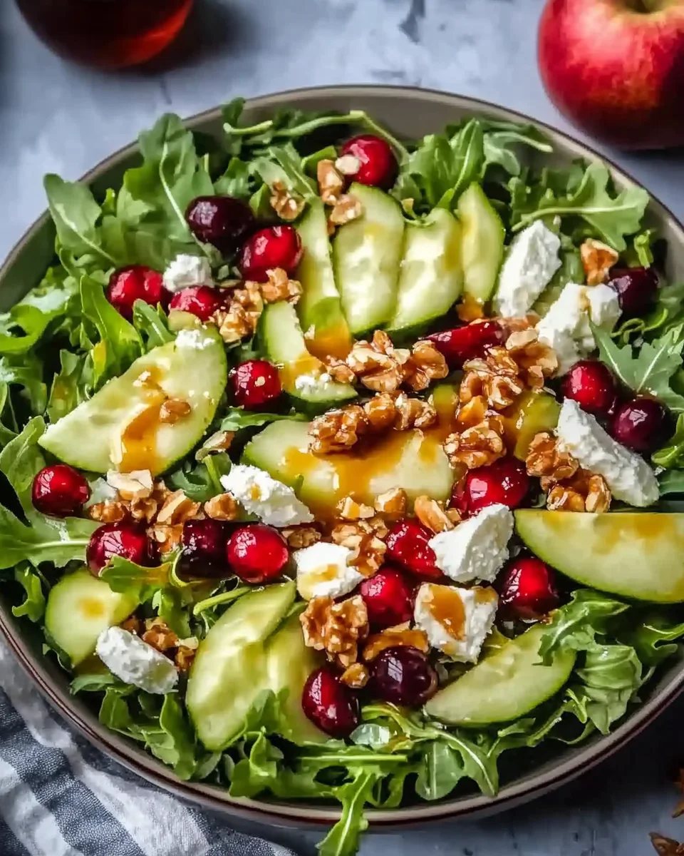 Juicy Christmas Salad with Honey Mustard Dressing Juicy