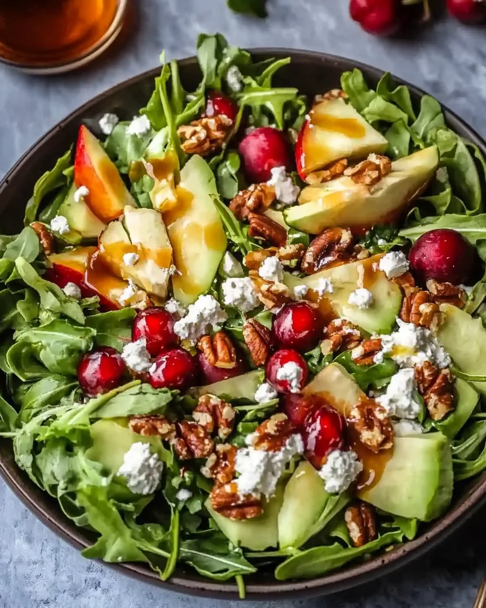Juicy Christmas Salad with Honey Mustard Dressing Juicy