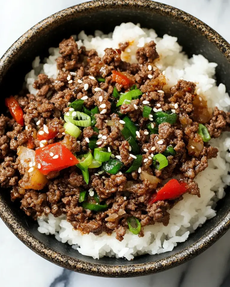 Korean Ground Beef Bowl